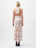 Ennis Satin Halter Neck Cowl Top - Image 5